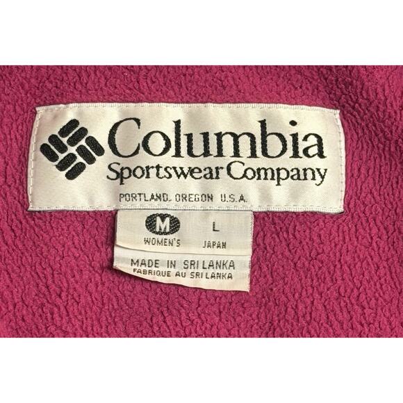 Vintage Women’s Medium Columbia Fleece Lined Windbreaker Jacket Full Zip Pockets - Picture 5 of 12